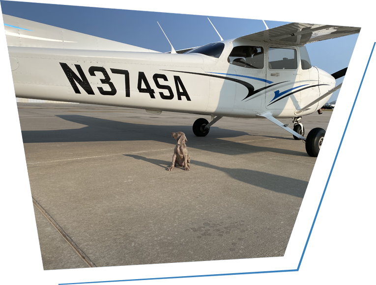 An airplane used for flight training near Odessa, TX